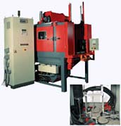 Druckluftstrahlanlagen Satelliten Drehtischanlage